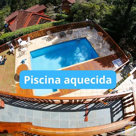 Chale Belga Em Condominio - 1,2 Km Do Centro Turistico Capivari Кампус-ду-Жордан Екстер'єр фото